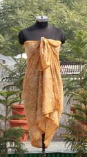 Indian Printed 100 Cotton Sarong Scarf For Women Beach Wrap Sarong Cover Up