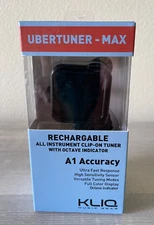 KLIQ Ubertuner-Max Rechargable Professional Clip-On for All Instruments