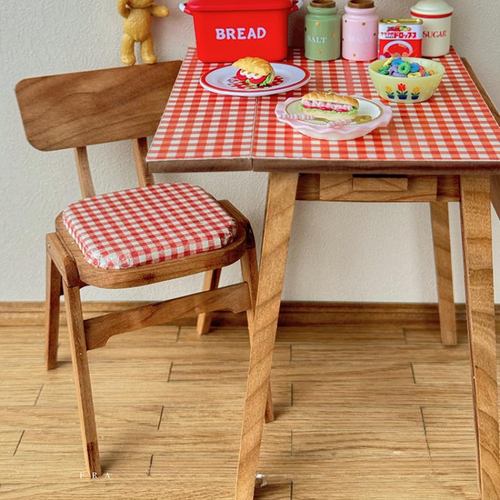 1PC Dining Chair Table 1:12 Scale Dolls House Miniatures Furniture Unfinished - Picture 8 of 18