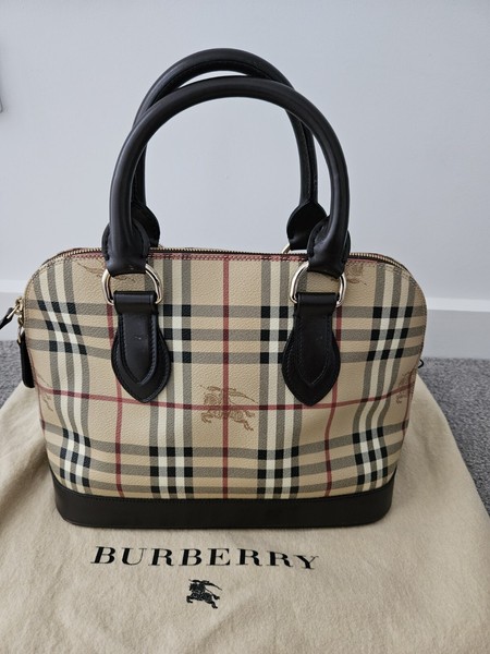 Burberry Haymarket Print Top handle