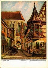 CPA AK Rothenburg- Feuerleinserker m. Jakobskirche GERMANY (944119)