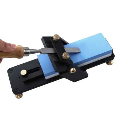 Fixed Angle Aluminum Wood Chisel Sharpening Frame Quick Knife Sharpener Stone