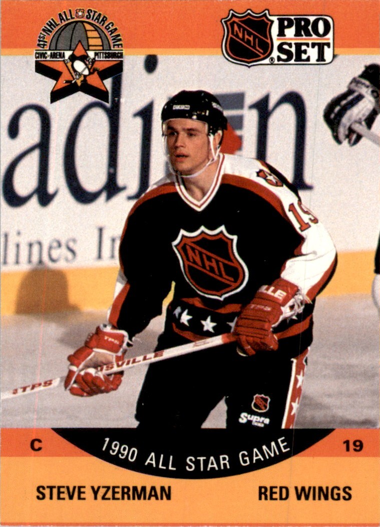 Steve Yzerman 1990-91 Pro Set #347 Detroit Red Wings | eBay