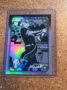 2024 Topps Chrome Baseball Negative Refractor # 273 Johan Rojas RC