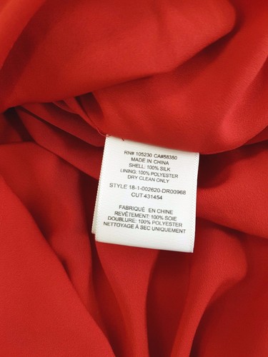 Joie Hafsa Silk Dress Matador Red Size XXS Womens NWT - Picture 5 of 11