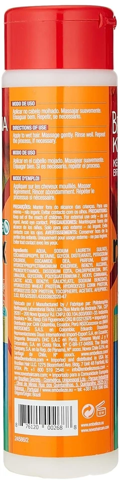 NOVEX Brazilian Keratin Shampoo White 10.1 Ounce Brand New - Image 2 of 2