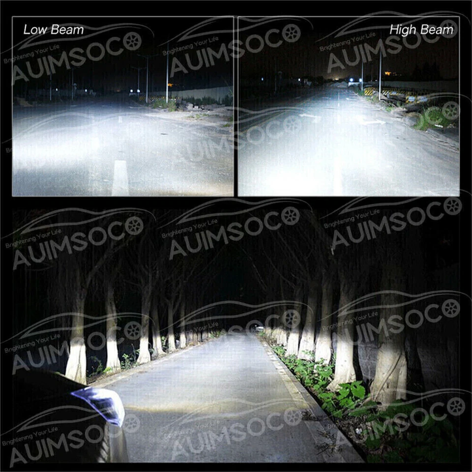 Combo faros LED + faros antiniebla para GMC Sierra 1500 2500 3500 2007-2013 Foto 3 de 4