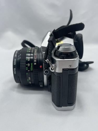 Canon AE-1 Program 35mm SLR Film Camera w/ FD 50mm 1: 1.8 Lens Tested Working - Picture 4 of 20