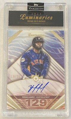 2024 Topps Luminaries Yordan Alvarez Home Run Kings Auto /25 
