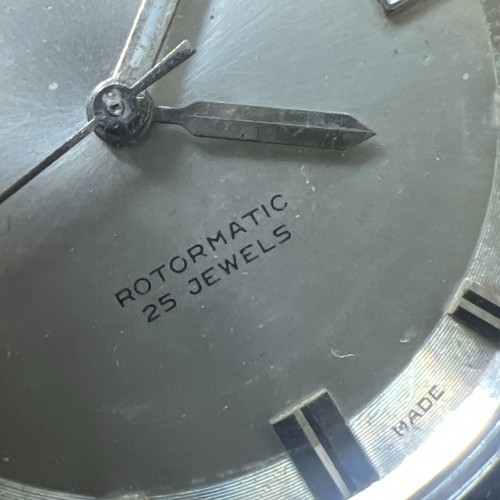Vintage Men’s Enicar 25j 35MM Rotomatic Stainless Steel Date Rare Dial Running - Picture 6 of 18
