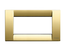 VIMAR 16734.32 PLACCA CLASSICA 4 MODULI ORO LUCIDO SERIE IDEA