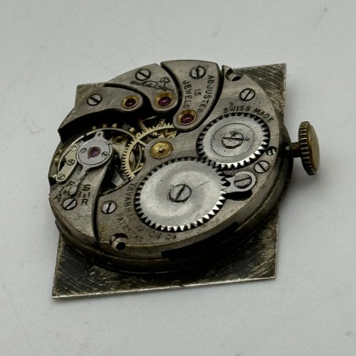23.6mm Cyma Ref 010 Tavannes Manual Wind 15 Jewels Watch Movement Vintage PARTS - Picture 14 of 20