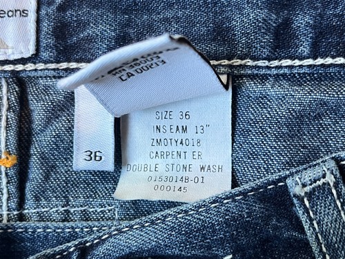 Vintage 1990s Calvin Klein CK Jean Shorts Mens Size 36 NEW OLD STOCK + Lee BONUS - Picture 13 of 21