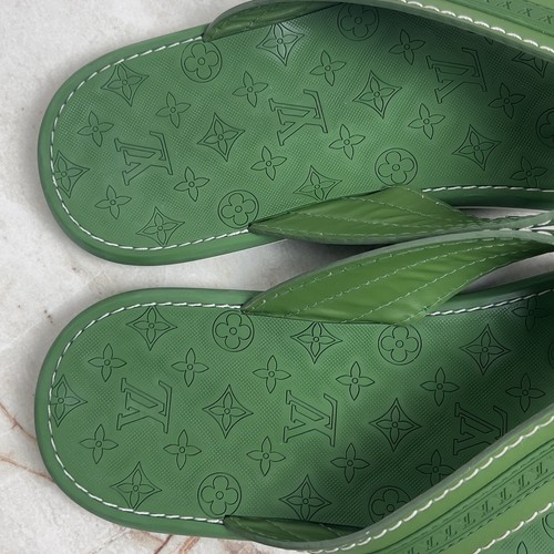 Louis Vuitton Waterfront Sandalen Logo Flip-Flop Blau / Grün 10 LV 11 US 44 EU - Bild 18 von 20