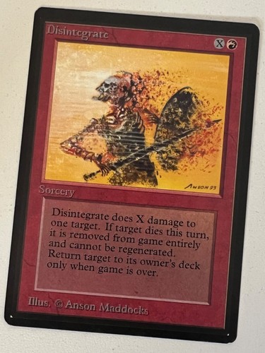 Magic the Gathering MTG Disintegrate Beta NM- Playset (4) (Beta Bob) - 第 2/9 張圖片