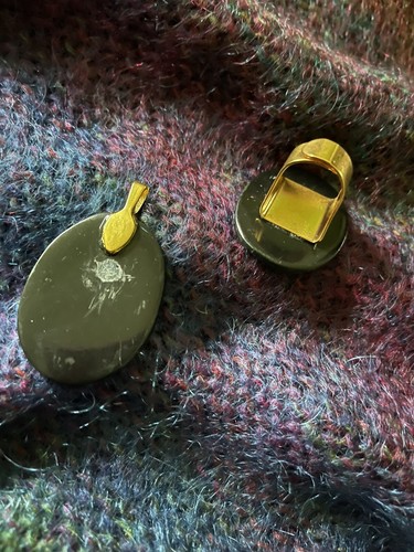 Awesome Repurposed Vintage Inlaid Set - Pendant & Ring - Picture 6 of 6