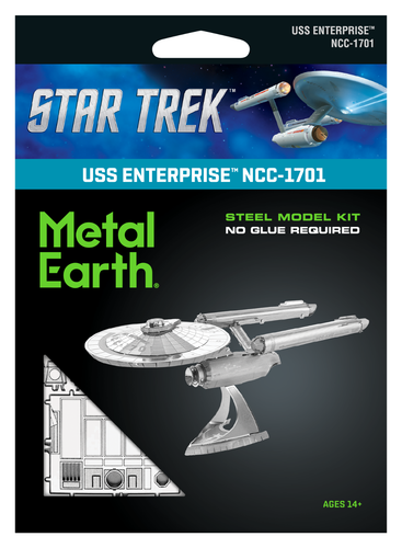 Fascinations Metal Earth Star Trek USS Enterprise NCC-1701 3D Kit Modelo Acero - Imagen 1 de 7