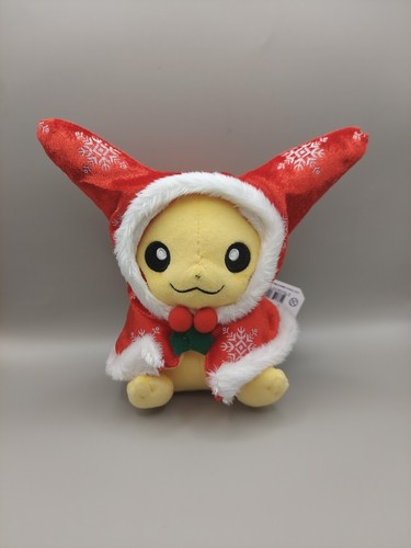 Pokemon Center Original 2015 Christmas Pikachu Soft Plush