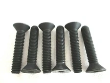 3/8-16 X 1-3/4" FLAT HEAD HEX SOCKET CAP SCREWS ALLOY BLACK STEEL - 10 PCS