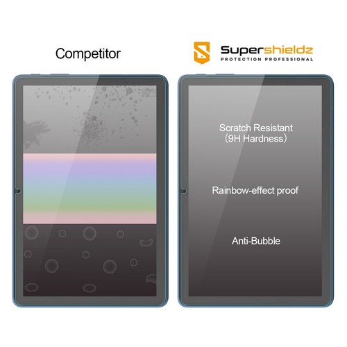 2x Supershieldz Tempered Glass Screen Protector for Fire HD 10/ 10 Plus (2021) - Picture 2 of 5