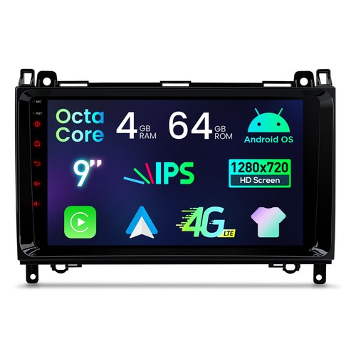 XTRONS 9“ Autoradio Android 14 4G+64GB GPS Navi für Mercedes W245 W906 Vito W639 - Bild 11 von 17