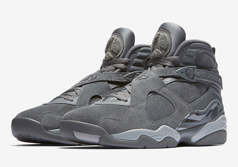 Nuove nike air jordan viii Uomo sz ds 305381-014 8 'cool grey scamosciato. Nuove nike air jordan viii Uomo sz ds 305381-014 8 'cool grey scamosciato.