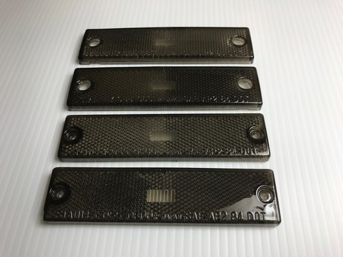 FRONT & REAR TURN SIGNAL SIDE MARKER LIGHT SMOKE LENSES FOR 86-92 MAZDA RX7 RX-7 - Picture 4 of 5