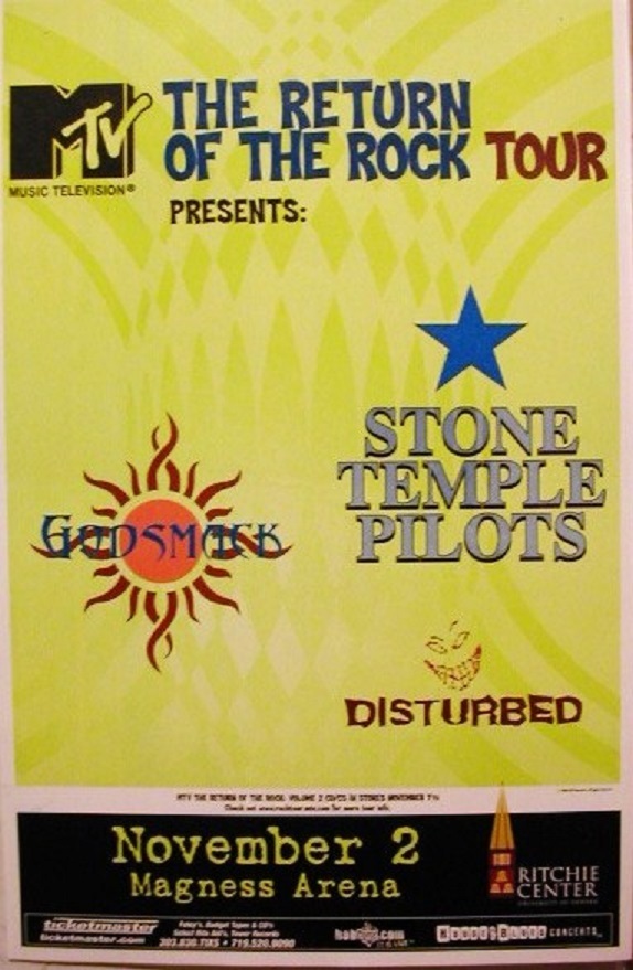 GODSMACK/STONE TEMPLE PILOTS/DISTURBED 2000 