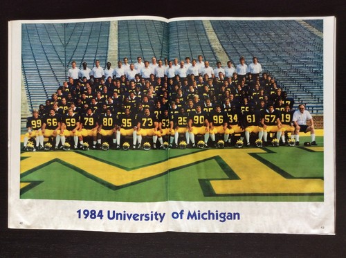1984 MICHIGAN WOLVERINES VS NORTHWESTERN WILDCATS NCAA COLLEGE FOOTBALL PROGRAM - Picture 2 of 3