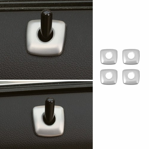 For BMW 3-Series G20 2019-2021 Silver ABS Inner Door Bolt Lock Down Frame Trim