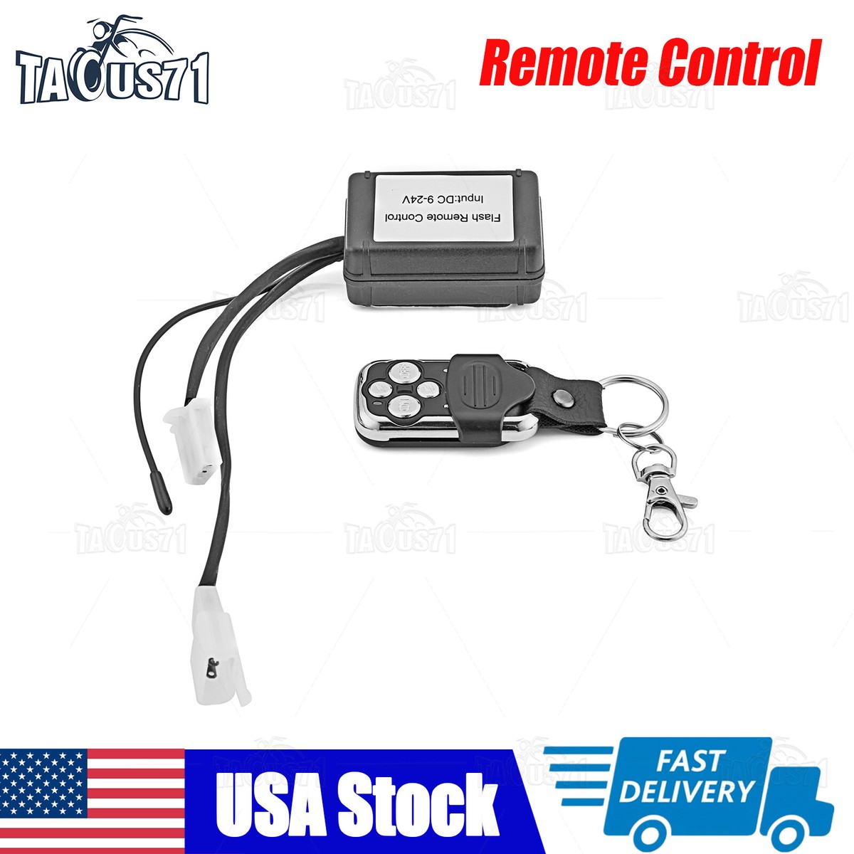 Wireless Remote Control ON/Off Switch Strobe For LED Work Light