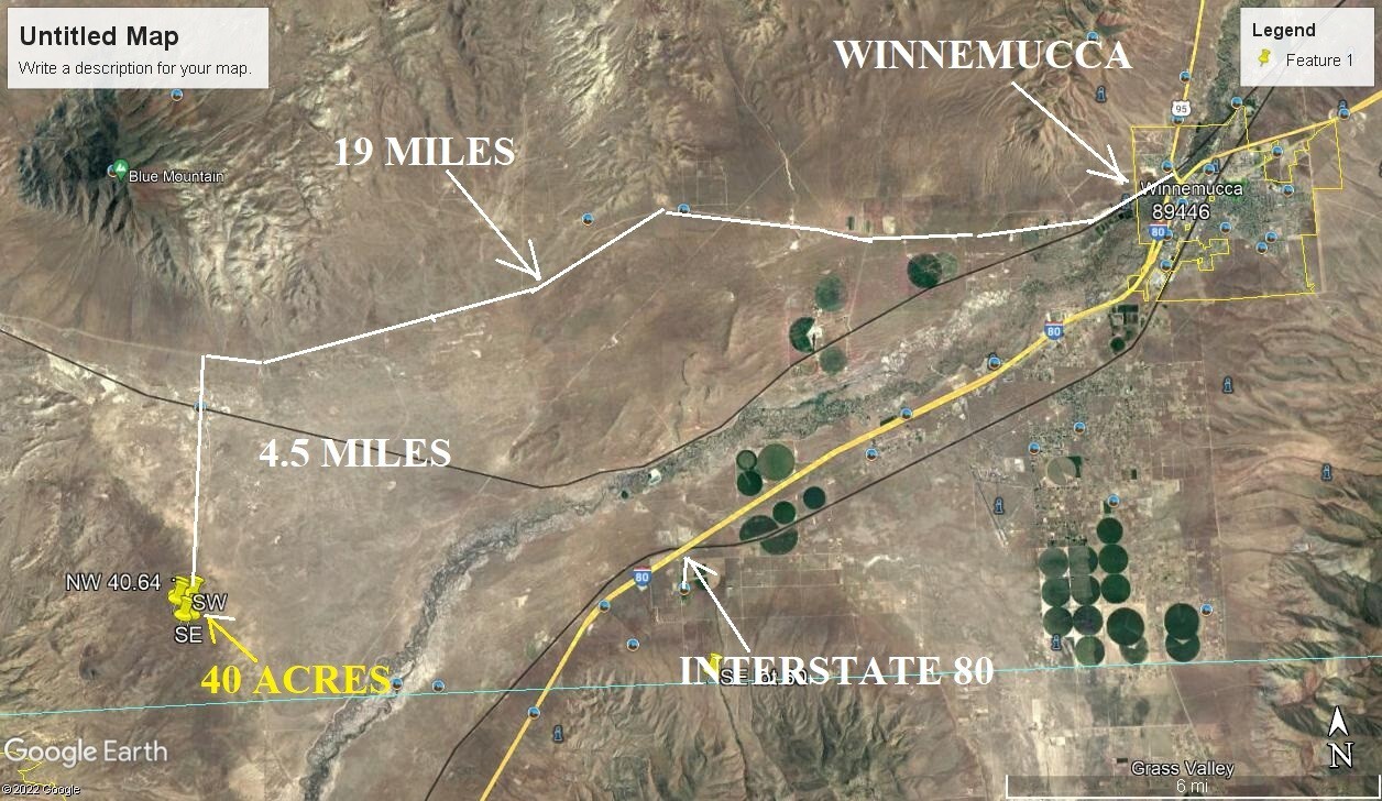40.6 ACRE RANCH, 3 PROPERTIES! RARE! ELKO, NV, BORDERS STATE LAND