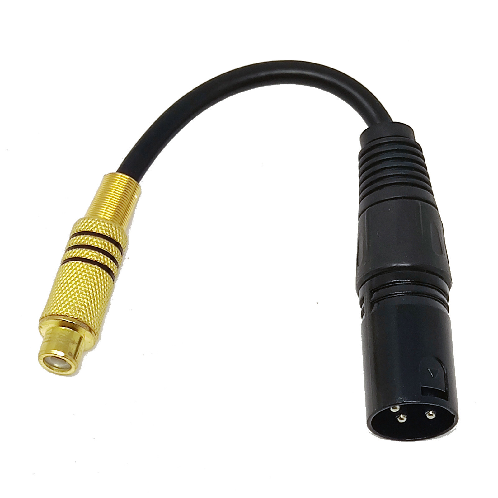 Adattatore Coassiale Schermato XLR Maschio &ndash; RCA Femmina Da 15 Cm Per Mixer E Amplificatori