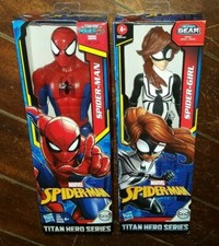 Marvel Spider-Man Titan Hero Series: SPIDER-GIRL & SPIDER-MAN 11" Action Figures