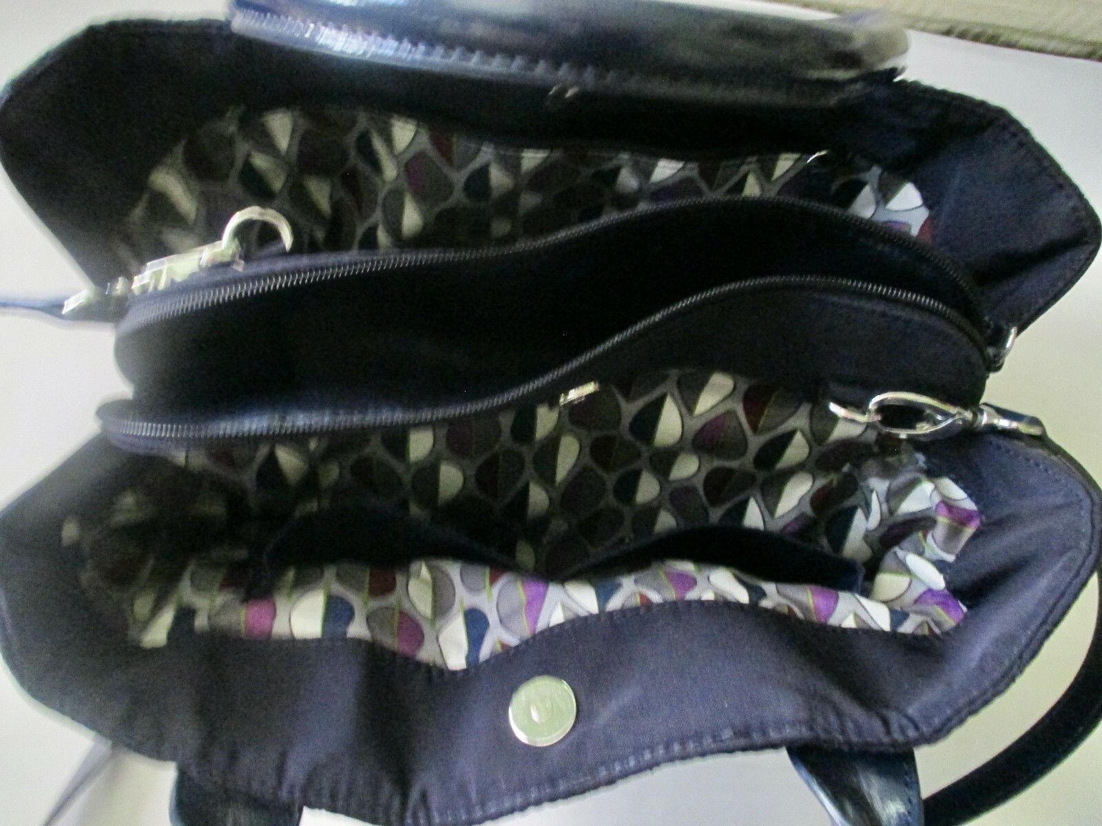 VERA BRADLEY NAVY BLUE QUILTED PURSE eBay