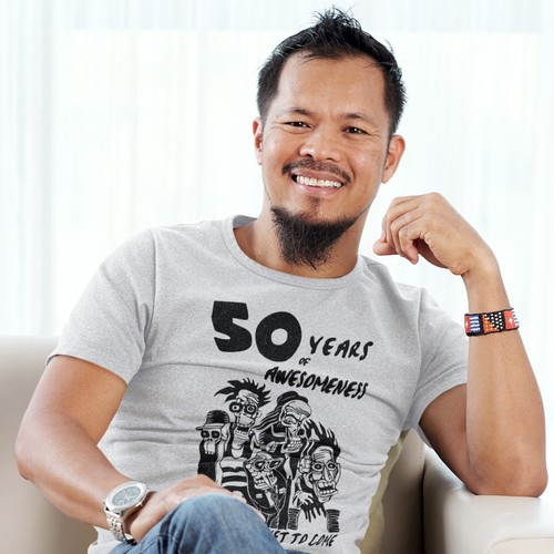 50 Years of Awesomeness T-Shirt 50. Geburtstag Geschenke für ihn Geschenk für Frauen T-Shirt - Bild 7 von 18