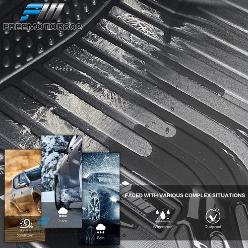 Fits 16-22 BMW X1 F48 18-23 X2 F39 3D Floor Mats All Weather Carpets TPE 3PC - Picture 5 of 10