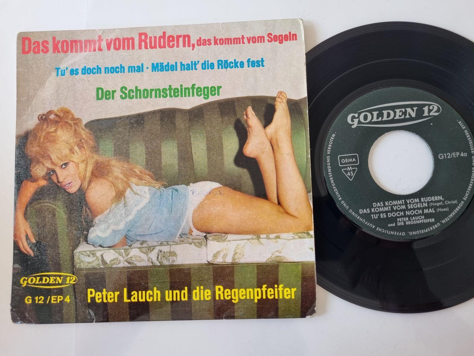 7"" Single Peter Lauch und die Regenpfeifer - Das kommt vom Rudern Vinyl EP Germa