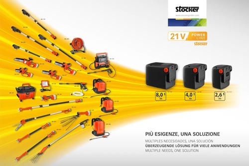 STOCKER MAGMA E-35 TP FORBICE A BATTERIA POTATURA Ø35 KIT BATTERIA 2,6A + FODERO - Foto 8 di 8