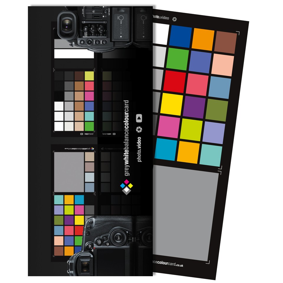 THE 4 in1 Grey White Balance Colour Card for Still and Video | eBay UK