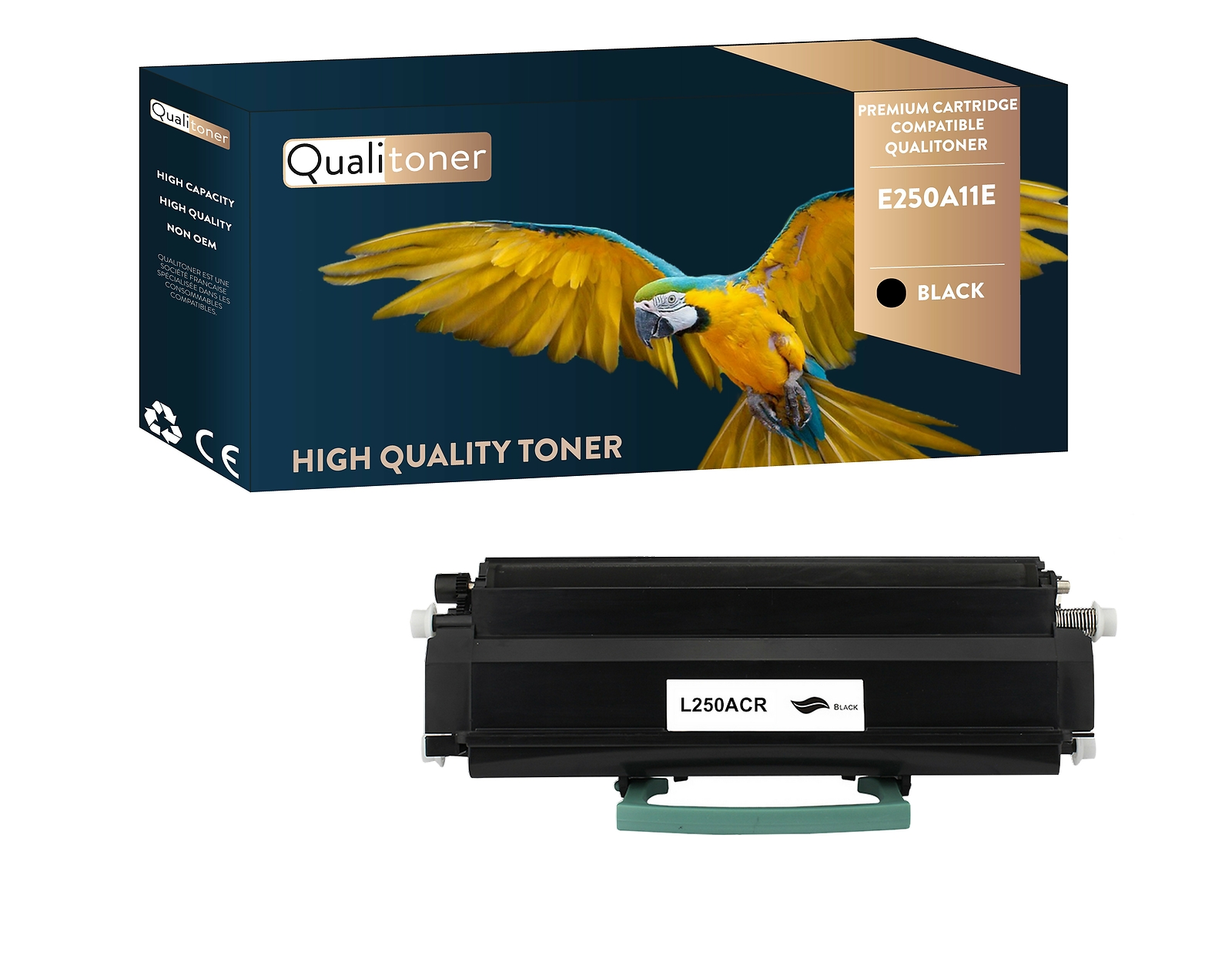 Toner E250A11E noir haute précision compatible pour matériel d'impression Lexmark