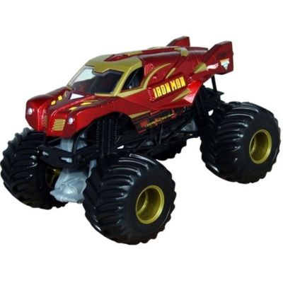 【一点物】ラジコン 1/24スケール モンスタージャム アイアンマン IRON Monster Jam, Marvel Iron Man RC Monster Truck, 1:24 Scale