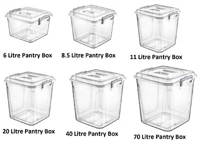 Klar Kunststoff Aufbewahrungsboxen Speisekammer Box Lebensmittelqualität Box Home Office Küche Haustier