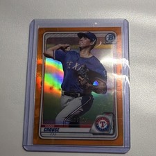 Bowman Draft Hans Crouse Texas Rangers Baseball 2020 #BD-6 Topps MLB