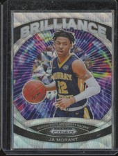 2024-25 Panini Prizm Draft Picks JA MORANT #11 Brilliance Silver Wave /99 DTS1