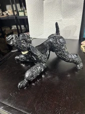 Kay Finch 7.50” Crouching Black Poodle