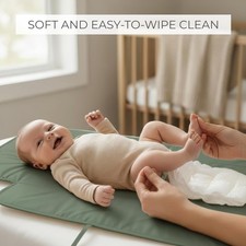 Portable Diaper Changing Pad - Soft and Easy to Clean Diaper Changing Mat for...