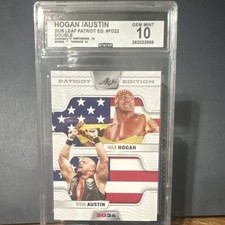 Leaf 2026 Patriot Edition WWE Graded CGC 10 Hogan/Austin PD22 Hogan Austin