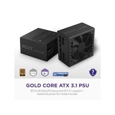 NZXT PA-7G3BB-US C750 Core 750W 80 Plus Gold Fully Modular ATX 3.1 Power Supp...