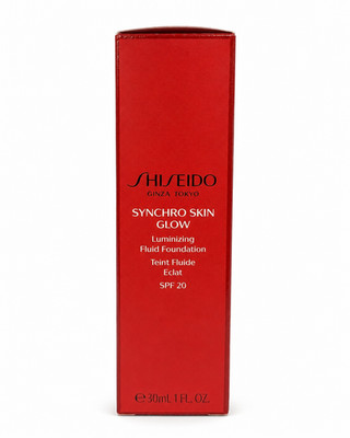 Shiseido Synchro Skin Glow Luminizing Fluid Foundation SPF20 Golden 3 30ml Neu